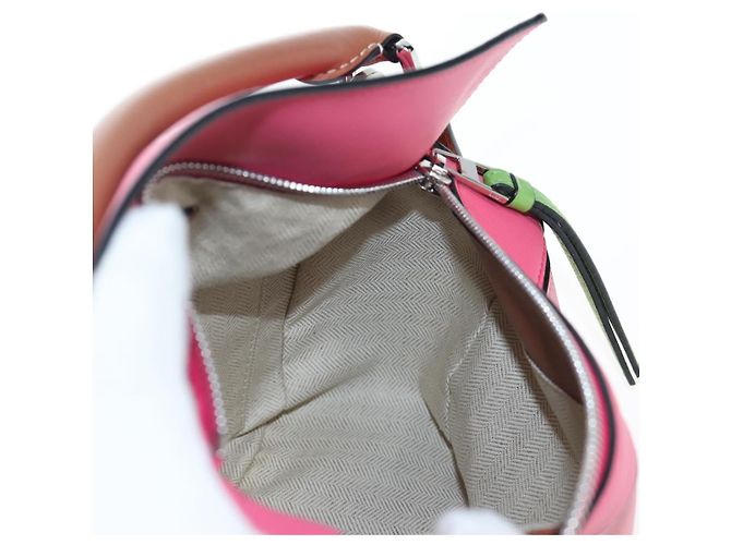 Bolsa de mão LOEWE Puzzle Bag Small em couro 2 vias multicolorida prata autêntica 206398SAM Multicor - vista 27