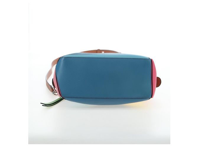Bolsa de mão LOEWE Puzzle Bag Small em couro 2 vias multicolorida prata autêntica 206398SAM Multicor - vista 6