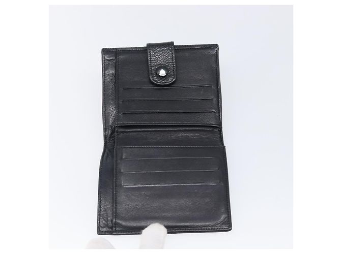 Cartera CHANEL COCO Mark Caviar Skin Black Silver CC Auth 206048 Negro Plata - vista 8