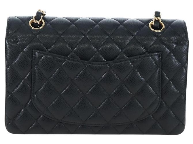 Borsa a tracolla CHANEL Chain Matelasse 23 Pelle Caviar Nero Oro CC Auth BA16030SV D'oro - vista 2