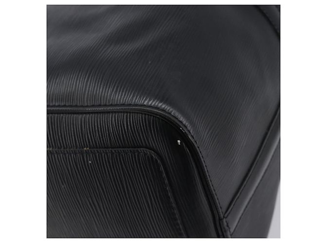 LOUIS VUITTON Epi Keepall 45 Boston Bag Black M42972 LV Auth 204059A Preto - vista 16