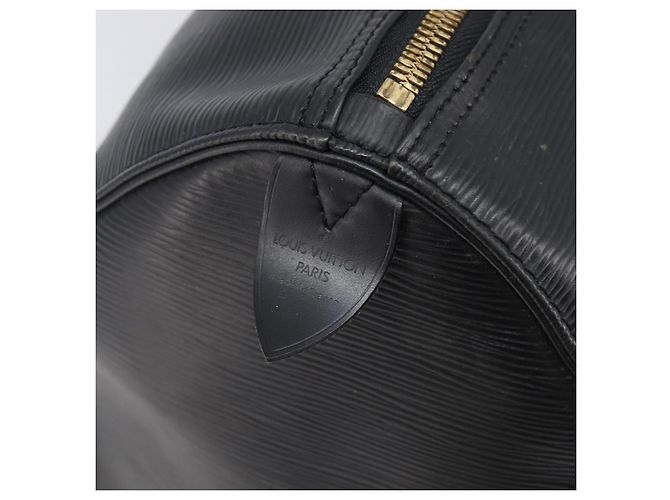 LOUIS VUITTON Epi Keepall 45 Boston Bag Black M42972 LV Auth 204059A Preto - vista 20