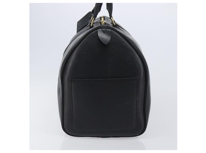 LOUIS VUITTON Epi Keepall 45 Boston Bag Black M42972 LV Auth 204059A Preto - vista 3