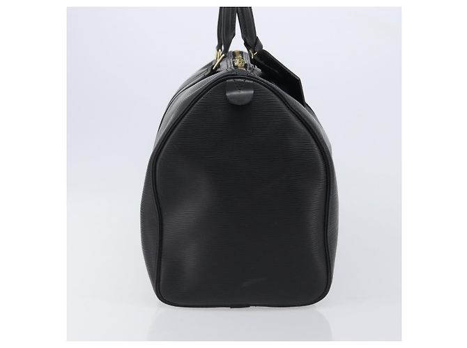 LOUIS VUITTON Epi Keepall 45 Boston Bag Black M42972 LV Auth 204059A Preto - vista 4