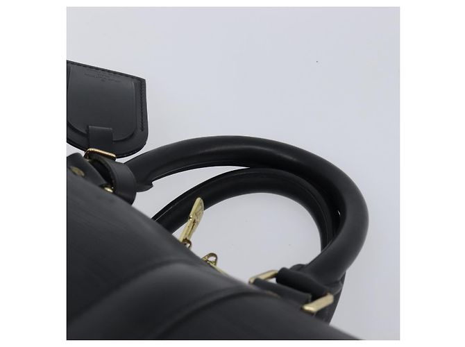 LOUIS VUITTON Epi Keepall 45 Boston Bag Black M42972 LV Auth 204059A Preto - vista 8