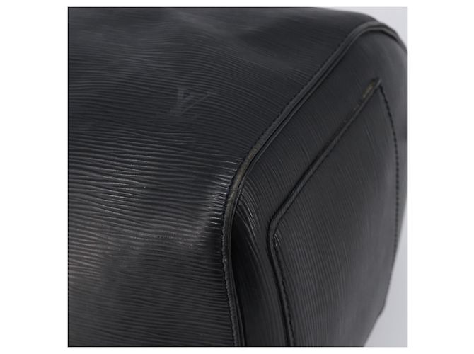 LOUIS VUITTON Epi Keepall 45 Boston Bag Black M42972 LV Auth 204059A Preto - vista 9