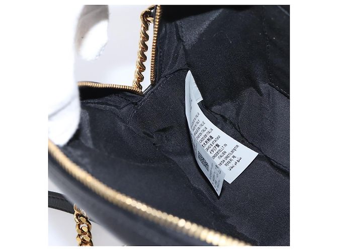 Sac à épaule à chaîne VERSACE en cuir noir et or Auth BA16023M Doré - vue 20