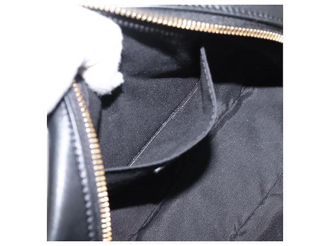 Sac à épaule à chaîne VERSACE en cuir noir et or Auth BA16023M Doré - vue 21