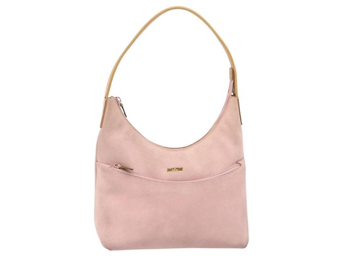 Borsa a tracolla GUCCI Suede Pink Gold 001 3386 1705 Auth 206783A Rosa D'oro - vista 13