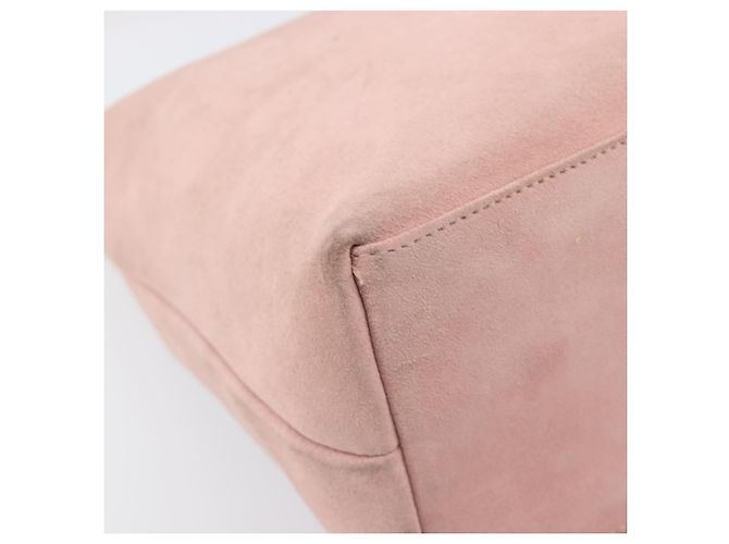 Borsa a tracolla GUCCI Suede Pink Gold 001 3386 1705 Auth 206783A Rosa D'oro - vista 16