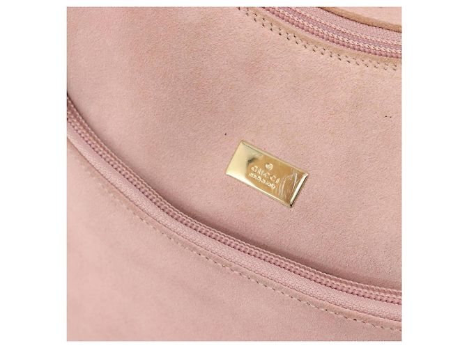 Borsa a tracolla GUCCI Suede Pink Gold 001 3386 1705 Auth 206783A Rosa D'oro - vista 17