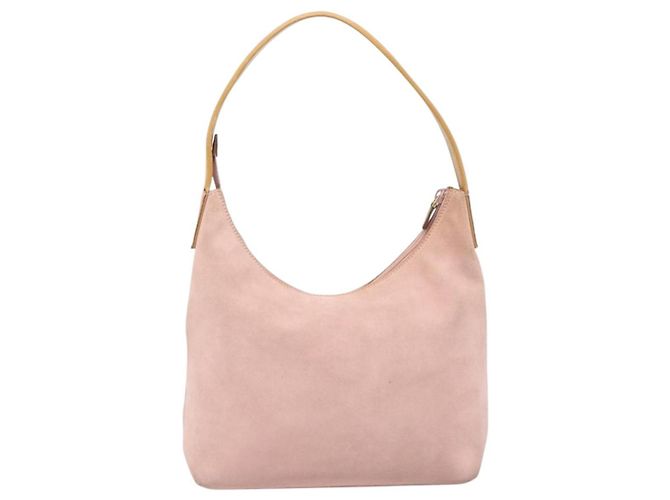 Borsa a tracolla GUCCI Suede Pink Gold 001 3386 1705 Auth 206783A Rosa D'oro - vista 2