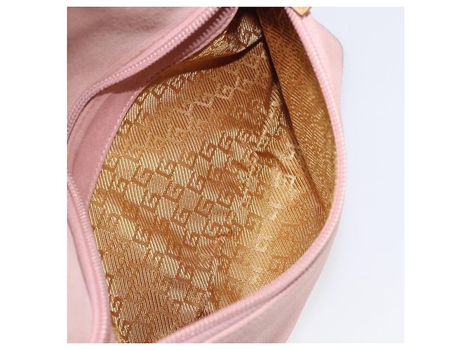 Borsa a tracolla GUCCI Suede Pink Gold 001 3386 1705 Auth 206783A Rosa D'oro - vista 24