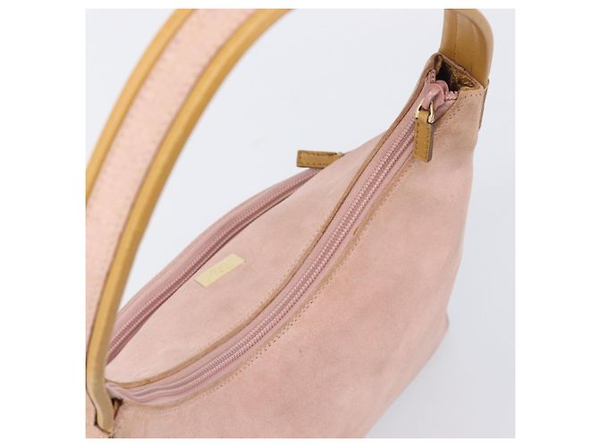 Borsa a tracolla GUCCI Suede Pink Gold 001 3386 1705 Auth 206783A Rosa D'oro - vista 6