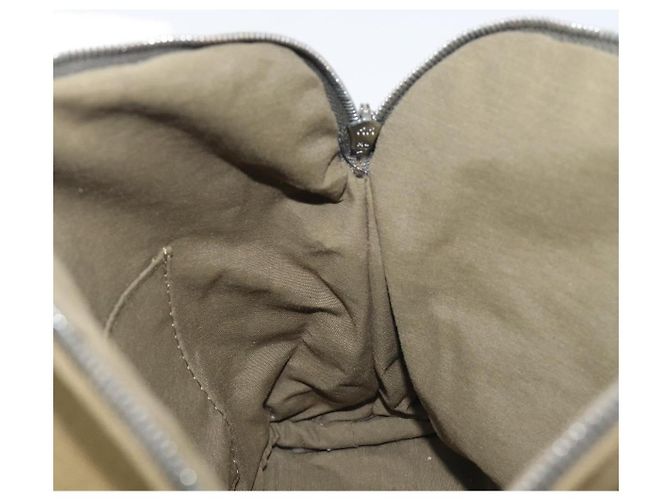 Hermès HERMES Bolide Pouch Pouch Canvas Khaki Silver Auth BA16189 Plata Caqui - vista 17