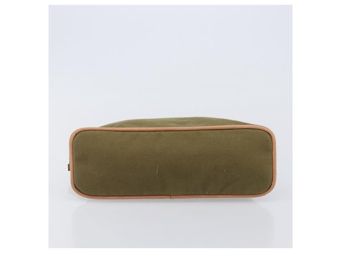 Hermès HERMES Bolide Pouch Pouch Canvas Khaki Silver Auth BA16189 Plata Caqui - vista 6