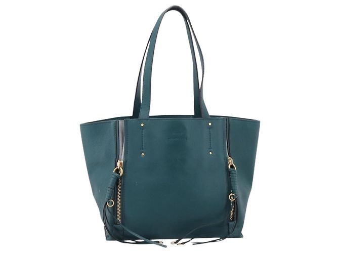 Chloé Chloe Milo Handtasche aus Leder Grün Gold authentisch ep16383A Golden - Ansicht 13