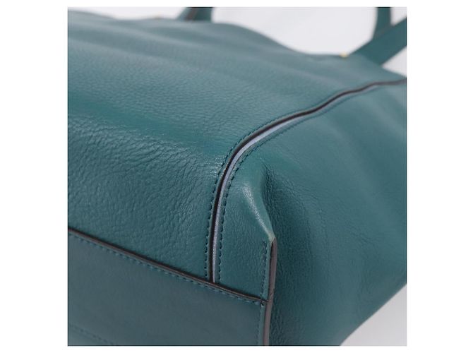 Chloé Chloe Milo Handtasche aus Leder Grün Gold authentisch ep16383A Golden - Ansicht 16