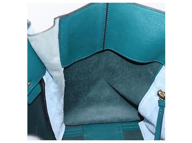Chloé Chloe Milo Handtasche aus Leder Grün Gold authentisch ep16383A Golden - Ansicht 20