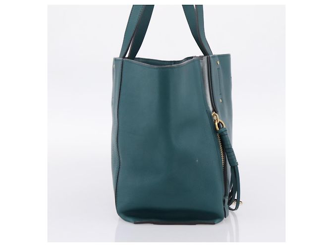 Chloé Chloe Milo Handtasche aus Leder Grün Gold authentisch ep16383A Golden - Ansicht 3