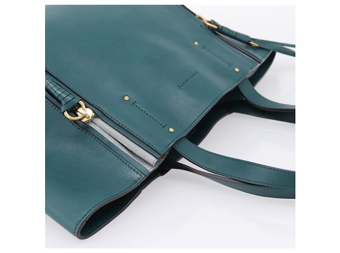 Chloé Chloe Milo Handtasche aus Leder Grün Gold authentisch ep16383A Golden - Ansicht 6