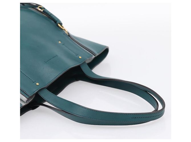 Chloé Chloe Milo Handtasche aus Leder Grün Gold authentisch ep16383A Golden - Ansicht 7