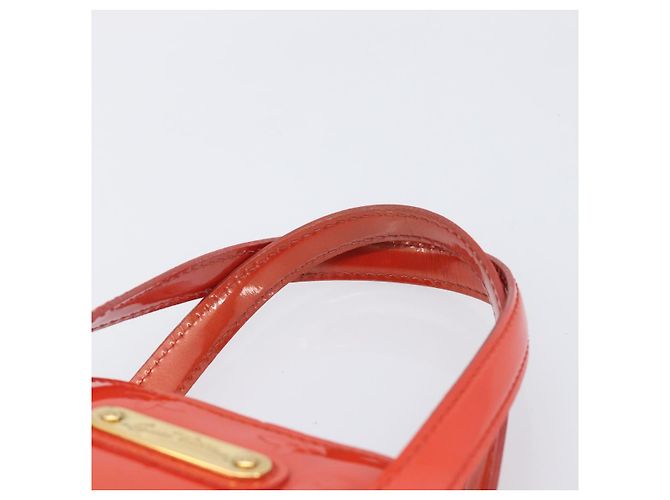 Borsa LOUIS VUITTON Monogram Vernis Wilshire PM Bag Orenge Sunset M93644 Auth 206609 - vista 14