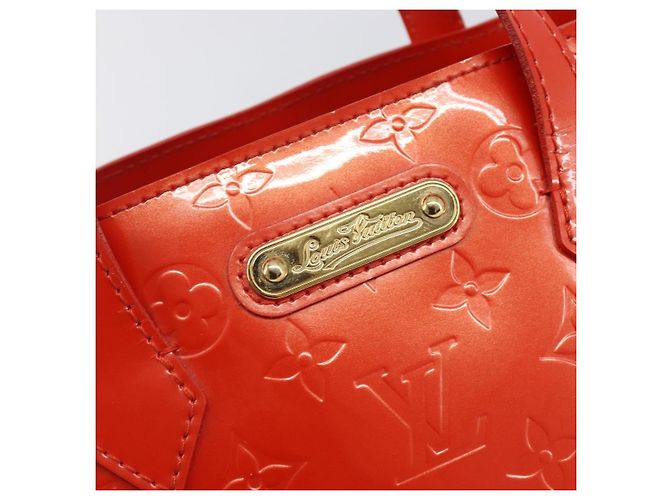 Borsa LOUIS VUITTON Monogram Vernis Wilshire PM Bag Orenge Sunset M93644 Auth 206609 - vista 20