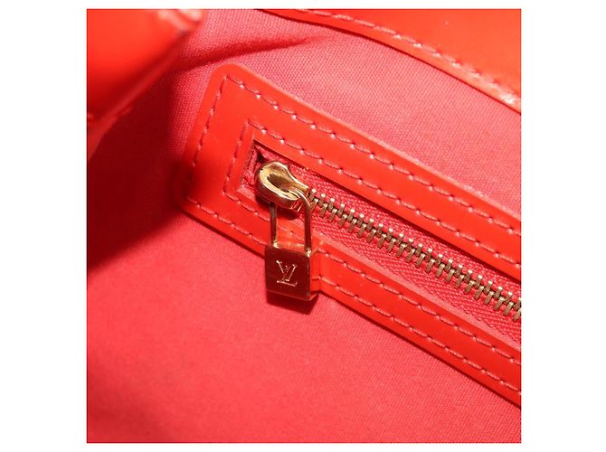 Borsa LOUIS VUITTON Monogram Vernis Wilshire PM Bag Orenge Sunset M93644 Auth 206609 - vista 24