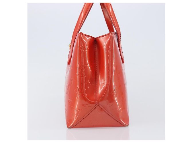 Borsa LOUIS VUITTON Monogram Vernis Wilshire PM Bag Orenge Sunset M93644 Auth 206609 - vista 4
