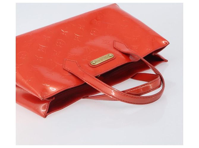 Borsa LOUIS VUITTON Monogram Vernis Wilshire PM Bag Orenge Sunset M93644 Auth 206609 - vista 6