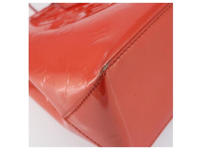 Borsa LOUIS VUITTON Monogram Vernis Wilshire PM Bag Orenge Sunset M93644 Auth 206609 - vista 8