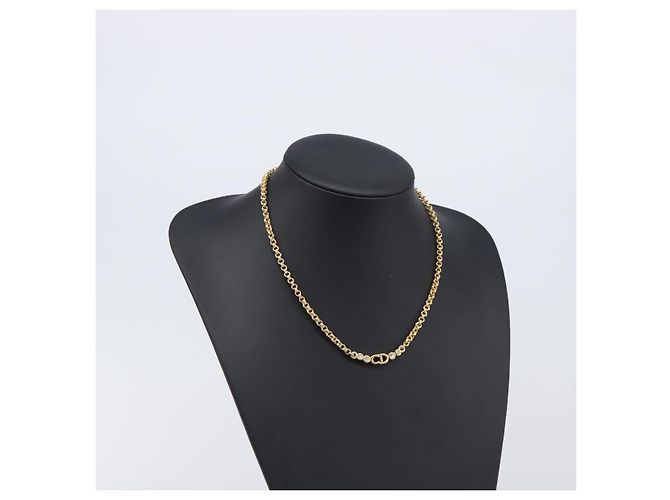 Collar Christian Dior metal Gold Auth 205464M Dorado - vista 17