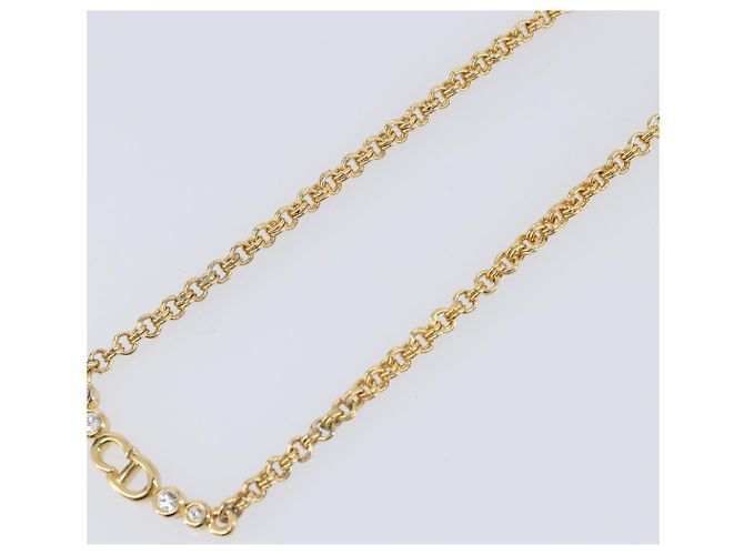 Collar Christian Dior metal Gold Auth 205464M Dorado - vista 4