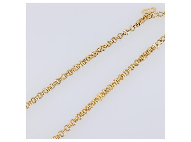 Collar Christian Dior metal Gold Auth 205464M Dorado - vista 6