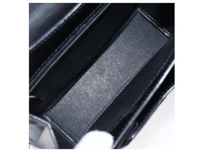Borsa Cartier PANTHERE Pelle verniciata Nero Oro Auth bs37451 D'oro - vista 11