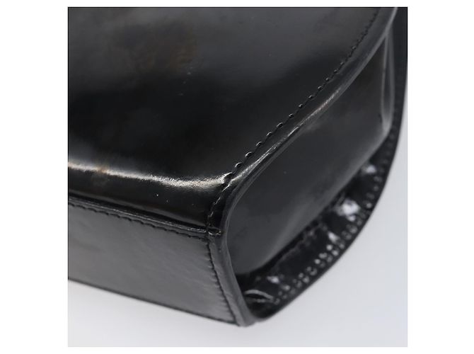 Borsa Cartier PANTHERE Pelle verniciata Nero Oro Auth bs37451 D'oro - vista 17