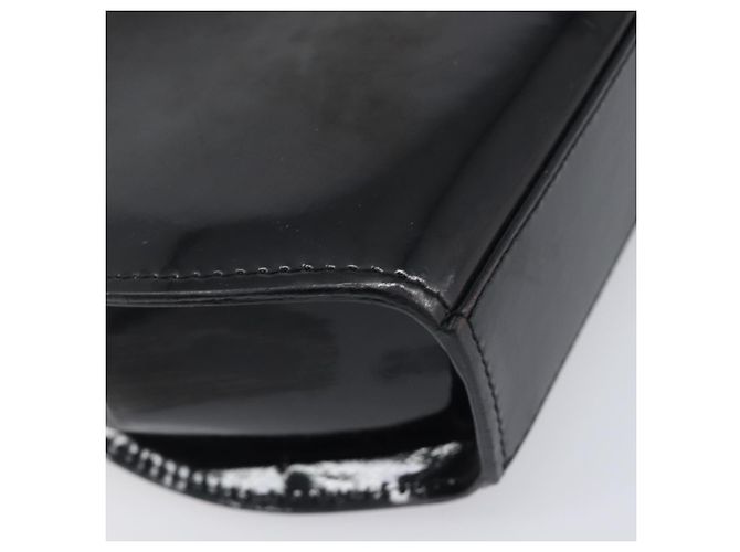 Borsa Cartier PANTHERE Pelle verniciata Nero Oro Auth bs37451 D'oro - vista 18