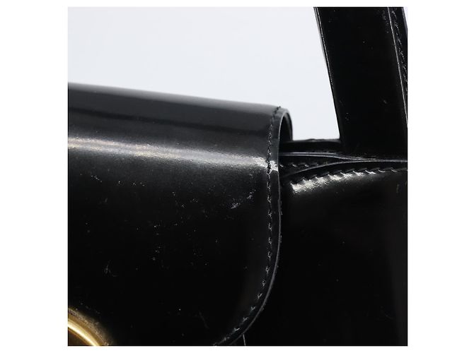 Borsa Cartier PANTHERE Pelle verniciata Nero Oro Auth bs37451 D'oro - vista 20