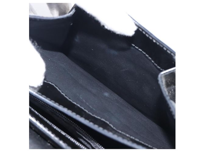 Borsa Cartier PANTHERE Pelle verniciata Nero Oro Auth bs37451 D'oro - vista 28