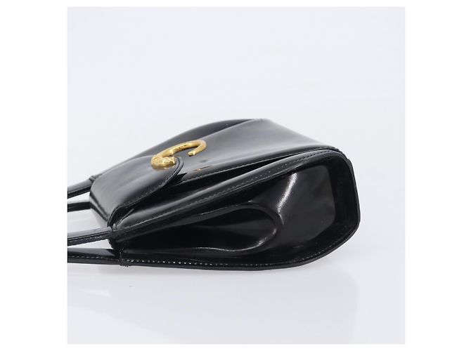 Borsa Cartier PANTHERE Pelle verniciata Nero Oro Auth bs37451 D'oro - vista 4