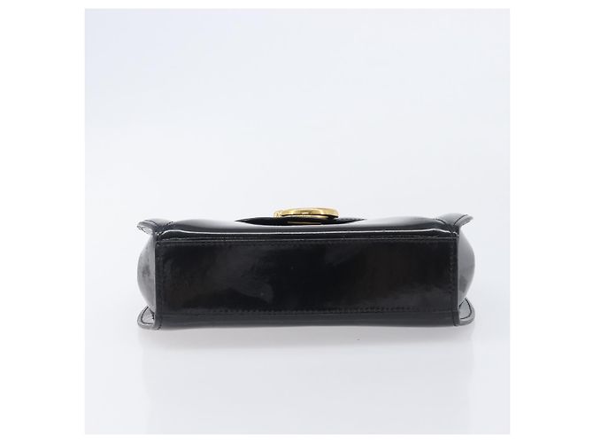 Borsa Cartier PANTHERE Pelle verniciata Nero Oro Auth bs37451 D'oro - vista 5