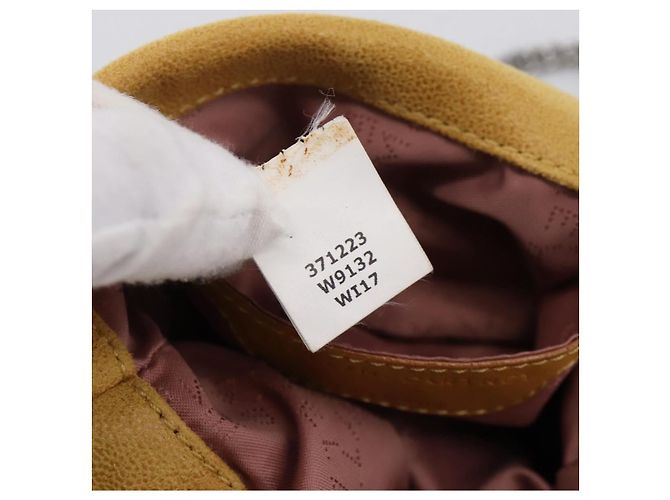 Stella Mc Cartney Borsa Stella McCartney Chain Falabella Polyester 2way Yellow 371223 Auth 207413A Argento Giallo - vista 11