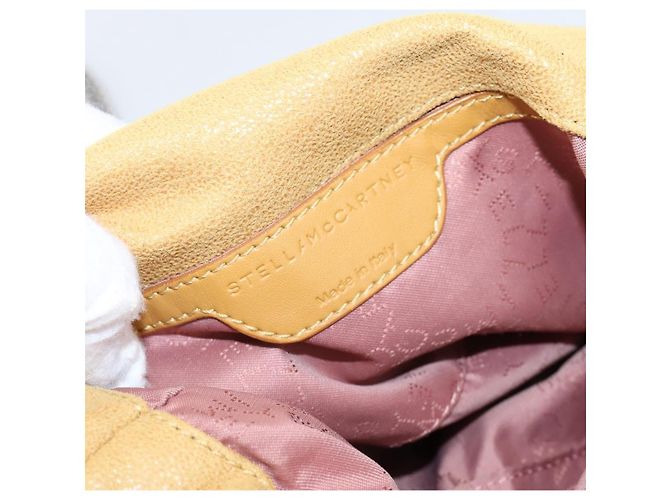 Stella Mc Cartney Borsa Stella McCartney Chain Falabella Polyester 2way Yellow 371223 Auth 207413A Argento Giallo - vista 20
