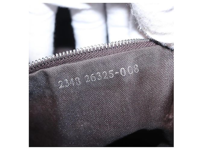 Borsa a Tracolla FENDI Zucca Canvas Mamma Baguette Nero Argento Auth BA16204V - vista 11