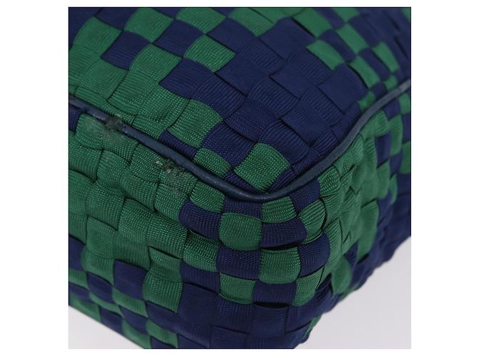 Borsa a tracolla Bottega Veneta INTRECCIATO Canvas Green Gold Auth 206749 - vista 19