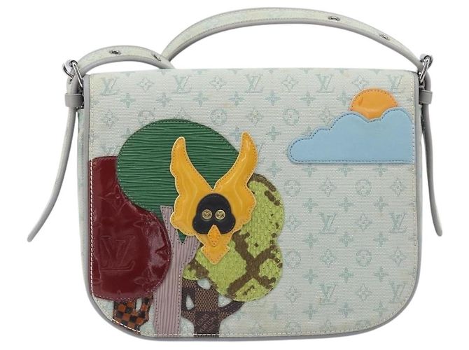 Sac LOUIS VUITTON Monogram Mini Musette Comte de Fee Gray M92279 LV Auth 202528 Marron - vue 13