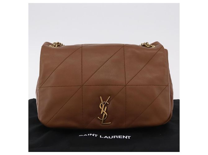 Autre Marque Saint Laurent Jamie Small Chain Shoulder Bag Leather Brown 763475 Auth ka6466SAM Braun - Ansicht 12