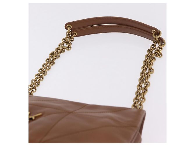 Autre Marque Saint Laurent Jamie Small Chain Shoulder Bag Leather Brown 763475 Auth ka6466SAM Braun - Ansicht 8