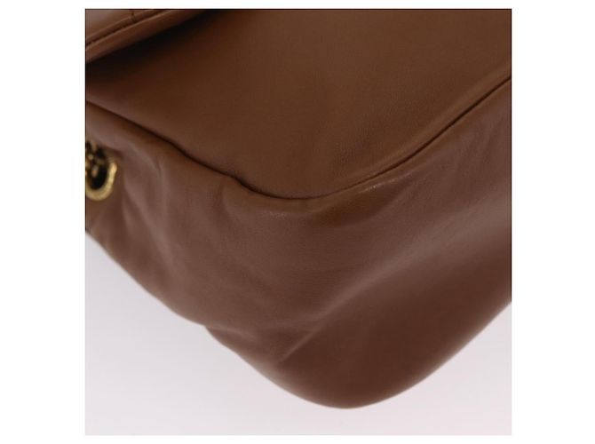 Autre Marque Saint Laurent Jamie Small Chain Shoulder Bag Leather Brown 763475 Auth ka6466SAM Braun - Ansicht 9